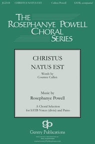 Christus Natus Est SATB choral sheet music cover Thumbnail